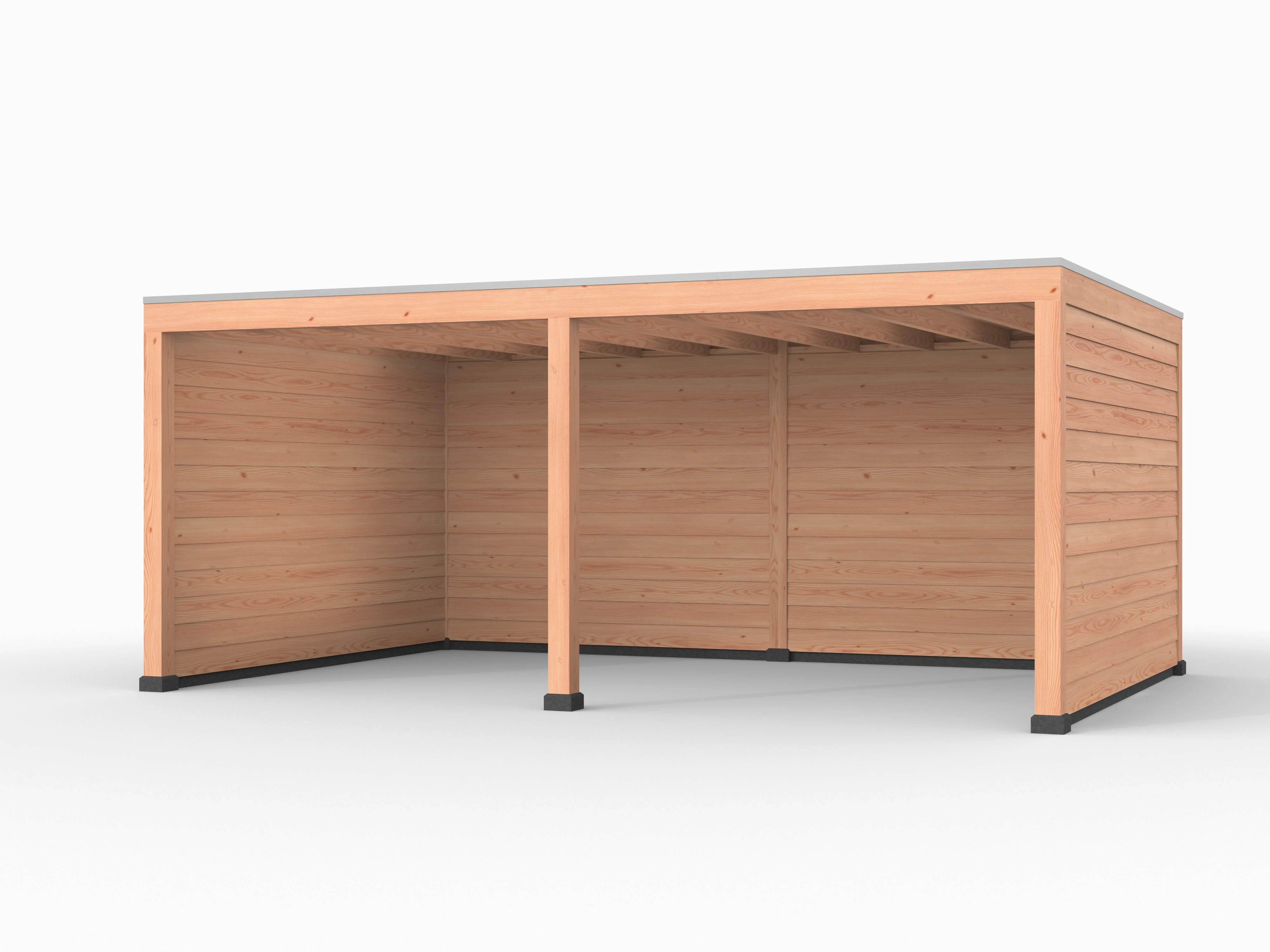 Douglas overkapping, 600 x 400, met achterwand en twee zijwanden, Westwood Elegant - Afbeelding 1